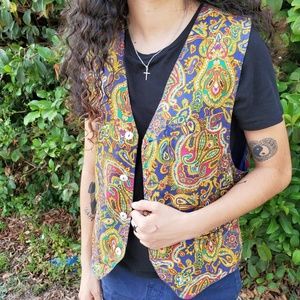LizWear Vintage Paisley Vest